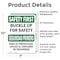 Signmission Safety Culture Sign, 7 in Width, Vinyl Decal, Rectangle, Bilingual OS-2PACK-SF-D-710-L-10745 - alternate 4